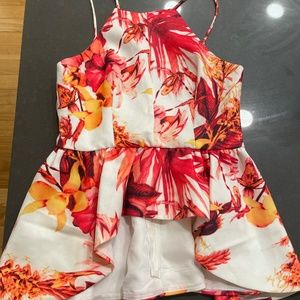 Ava Peplum Floral Top Size S